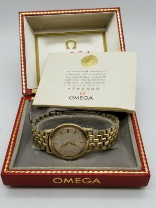 1965 Omega 14k Gold Filled Seamaster Automatic Cal 550 Box Retirement