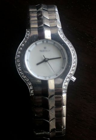 Tag Heuer Wp - 1319 Ladies Stainless Steel Diamond Bezel Alter Ego Watch No Res.