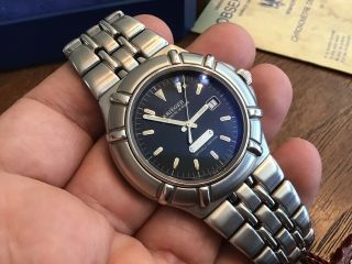 Rare Krieger Marine Chronometer Men’s Watch Serial 269 Vtg 1992 W Papers