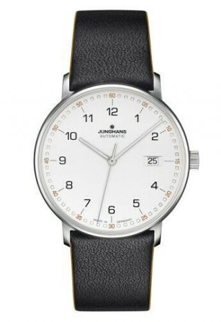 Junghans Form A Automatic Watch,  J800.  2,  39,  3mm,  White/black,  Day,  027/4731.  00