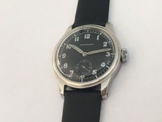 Longines Military Watch In Stainless Steel Case
