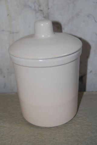 Robinson Ramsbottom Pottery 1 Quart High Crock With Lid - Roseville,  Ohio Vintage