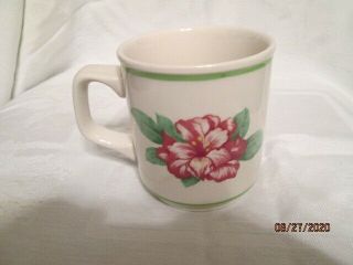 Homer Laughlin Greenbrier Resort Marquis Mug With Rhododendron Decal Hand Lined