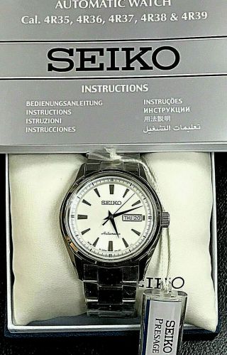 Seiko Srp527j1 Presage Automatic Day/date Stainless Steel Men 