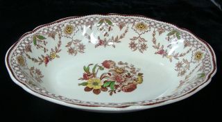Vintage Royal Doulton The Glendale Brown Serving Bowl Made In England Euc 1949