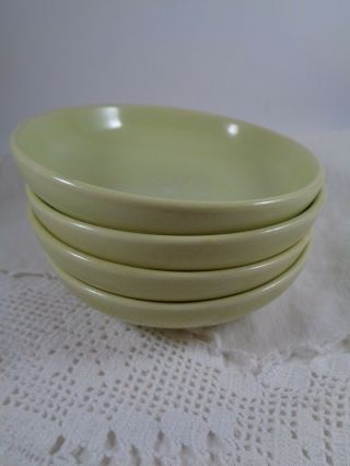 Set Of 4 Vtg.  Russel Wright 5 1/2 " Berry Fruit Bowls Avocado Green Yellow