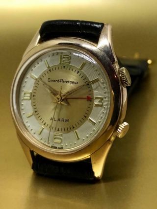 Vintage & Fine Girard Perregaux Mechanical Alarm Hand Winding 1950 Wristwatch