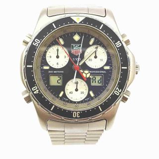 Tag Heuer Watch 240.  306 Professional Chronograph Operates Normally 705598