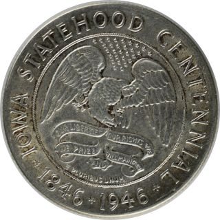 1946 Iowa Statehood Centennial Commemorative Half Dollar - 2316