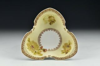 Hermann Ohme Silesia Old Ivory German Porcelain Candy Dish
