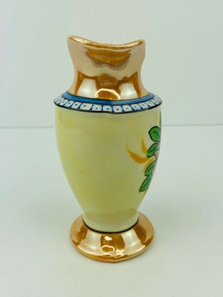 Vintage Hand Painted Lusterware Creamer Pitcher Marked Made In Japan 2
