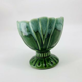 Mcm Vintage Mccoy Or Hull Pottery Modern Green Ceramic Vase Planter 165 Usa