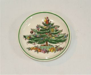 Vintage Spode Christmas Tree Butter Pat 3 Inches S3324