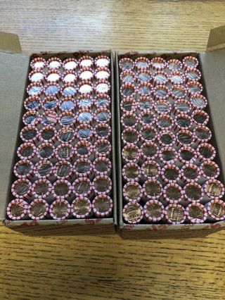 One Uncirculated Box Of Pennies ($25 Face Value)
