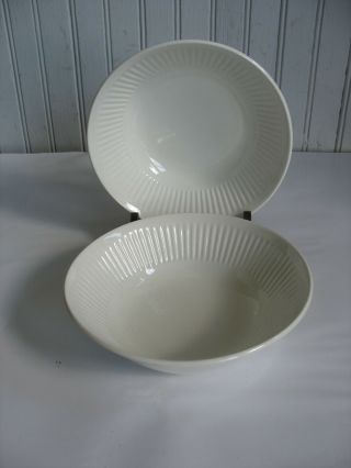 Pr Johnson Brothers White Ironstone Athena 6 1/4 " Cereal Soup Bowls England