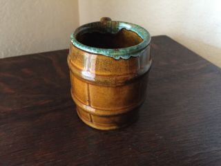 Van Briggle Colorado Springs Arts & Crafts Era Brown Pottery Mug 3.  25 