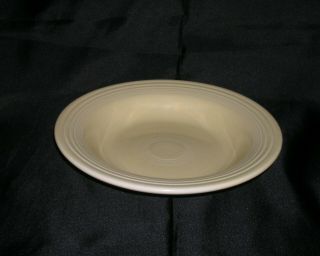 Vintage Fiesta Ivory Deep Plate (rimmed Soup Bowl)