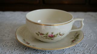 Vintage Rosenthal Classic Roses Raised Floral Tea Cup And Saucer,  Germany