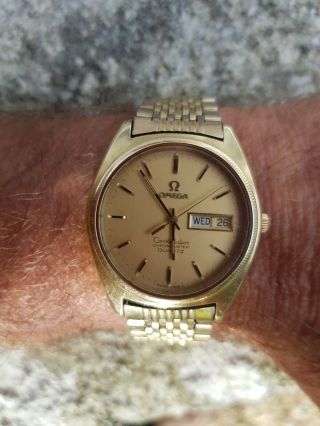 Vintage Omega Constellation Chronometer Quartz Watch.  Gold Plated.  Ref.  198.  0111