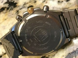 Vintage Tag Heuer 220.  206 Quartz Chronograph Titanium Wrist Watch Serviced 3