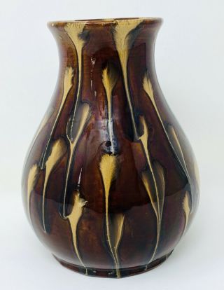 Vintage SCHRAMBERG SMF Art Deco Pottery Vase EVA ZEISEL Design GERMANY 6 1/4 