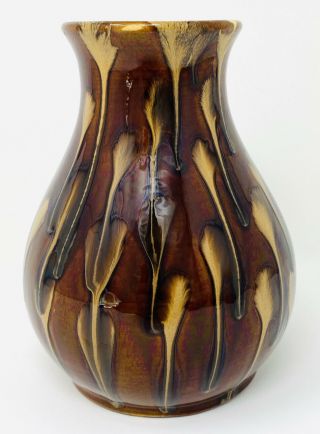 Vintage SCHRAMBERG SMF Art Deco Pottery Vase EVA ZEISEL Design GERMANY 6 1/4 