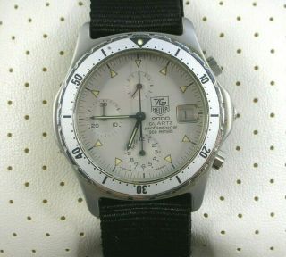 Tag Heuer 2000,  Chronograph,  Professional 200m Gray Dial