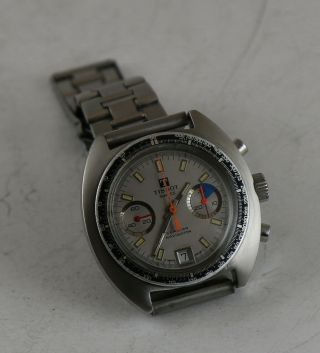 Vintage Tissot Seastar Navigator Wristwatch Chronograph Cal.  2070 Valjoux 7734