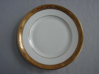 Raynaud Limoges Ambassador Gold Encrusted 6 - 5/8 " Bread Plate