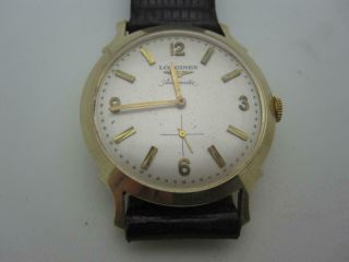 Vintage Longines Solid 14k Yellow Gold Mens Watch