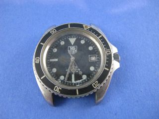 Vintage Tag Heuer 1000 Pro 980.  006 Jumbo Monnin Style Diver Watch Steel No Rese