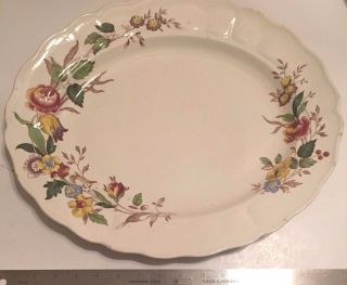 Vintage Grindley Marlborough Royal Petal " Rosalind " Platter Large 16 " X 13 1/4 "