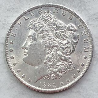 1884 - O Bu Morgan Silver Dollar 90 Silver $1 Coin Us O24
