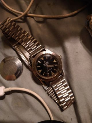 Vintage Zodiac Sea Wolf Men ' s Automatic Watch 70 - 72 702916 (17 jewels) 2