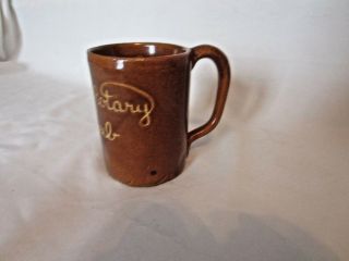 Vintage Bybee Ky.  Hand Thrown Art Pottery Richmond Rotary Club Mug