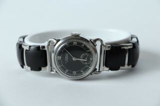 Vintage E Gubelin Lucerne Black Dial Ladies Watch (d4)