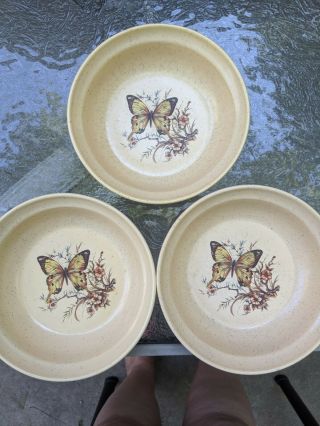 3 Treasure Craft Butterfly Cereal Bowls 3