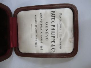 Antique PATEK PHILIPPE Grand Prix Paris 1889 POCKET WATCH Box Case 2