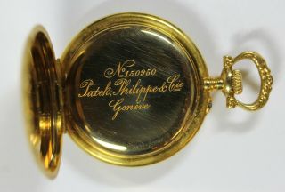 c.  1909 Patek Philippe Ladies Pocket Watch,  18K Gold Case,  Running 3
