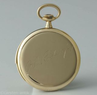 Audemars Piguet 1910 flat Quality EXTRA Pocket Watch minute repeater 18k Gold 2