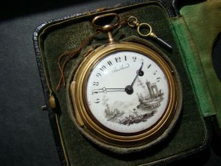 Rare Antique Berthoud Retrogade Verge Fusee Prototype Pocket Watch 1760’s