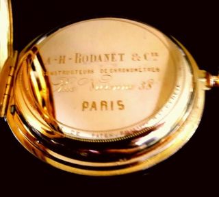 PATEK PHILIPPE 18K GOLD 5 MINUTE REPEATER HC POCKET WATCH WITH ARCHIVE LETTER 3