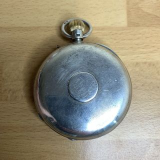 Antique Half Hunter J.  W.  Benson,  London Sterling Silver Pocket Watch - 3