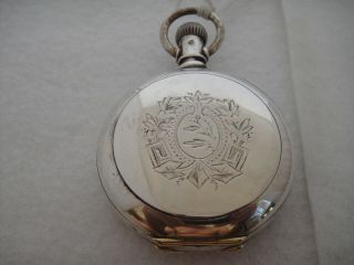 E A Muckle Convertible Pat April 3d 1883 Silver Case Elgin18s Pocket Watch