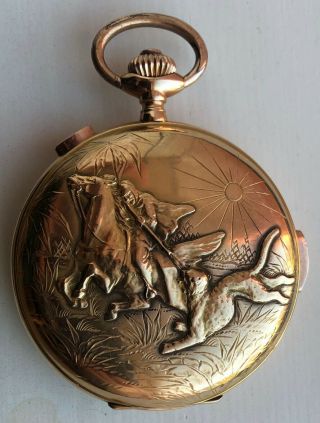Angelus Repeater Chronograph Pocket Watch In 18k Gold From Approx 1906