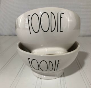 Rae Dunn Foodie Ice Cream Or Cereal Bowl Set Of 2