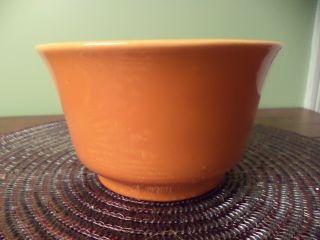 Vintage Antique Haeger Pottery 6 " Bowl Orange Marked Haeger 3833 Usa