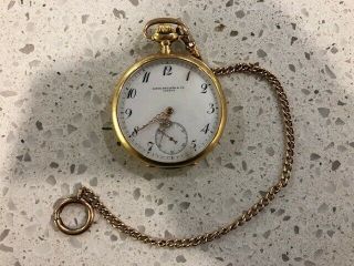 Patek Philippe Geneve 18k Gold Pocket Watch / Made For Bohm - Allen Co.  Denver Co