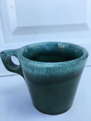 Vintage Hull Pottery Green Drip Mug/ Cup Very Pretty Green