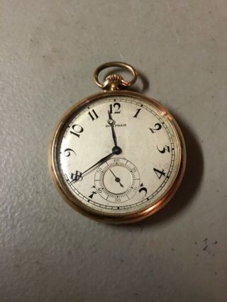 Vintage Waltham Colonial Series 14k Gold,  15 Jewels Pocket Watch